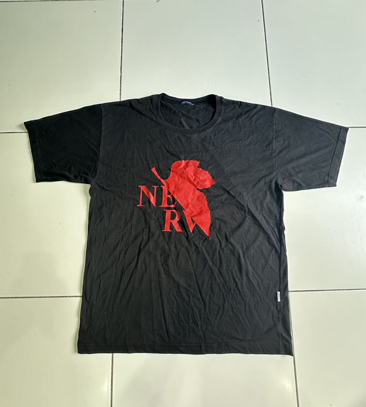 Nerv insprired Evangelion x Corner Tee Black shirt