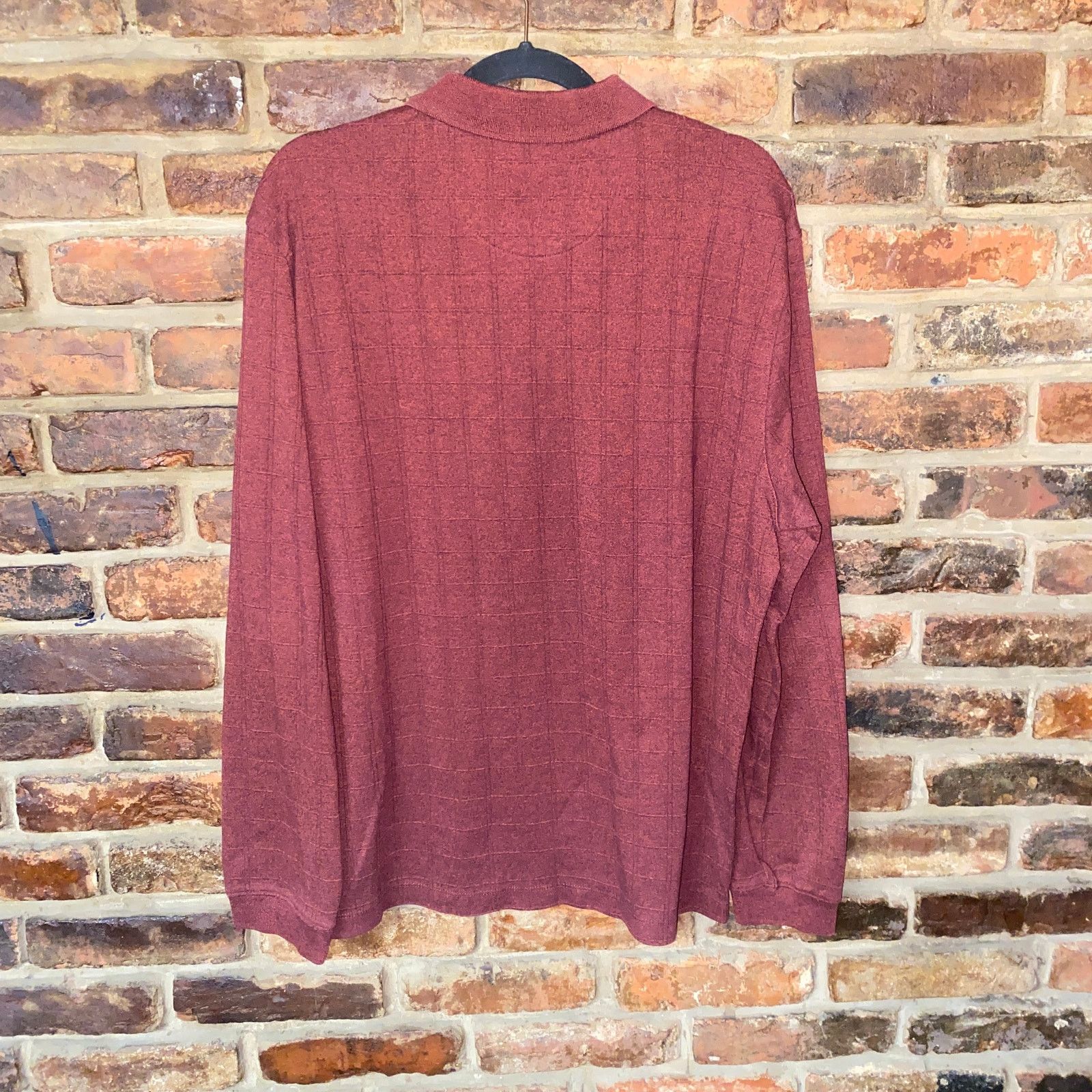 Van Heusen Van Heusen Red Knit Pullover Collared Rugby Polo Sweater XL Size US XL / EU 56 / 4 - 5 Thumbnail