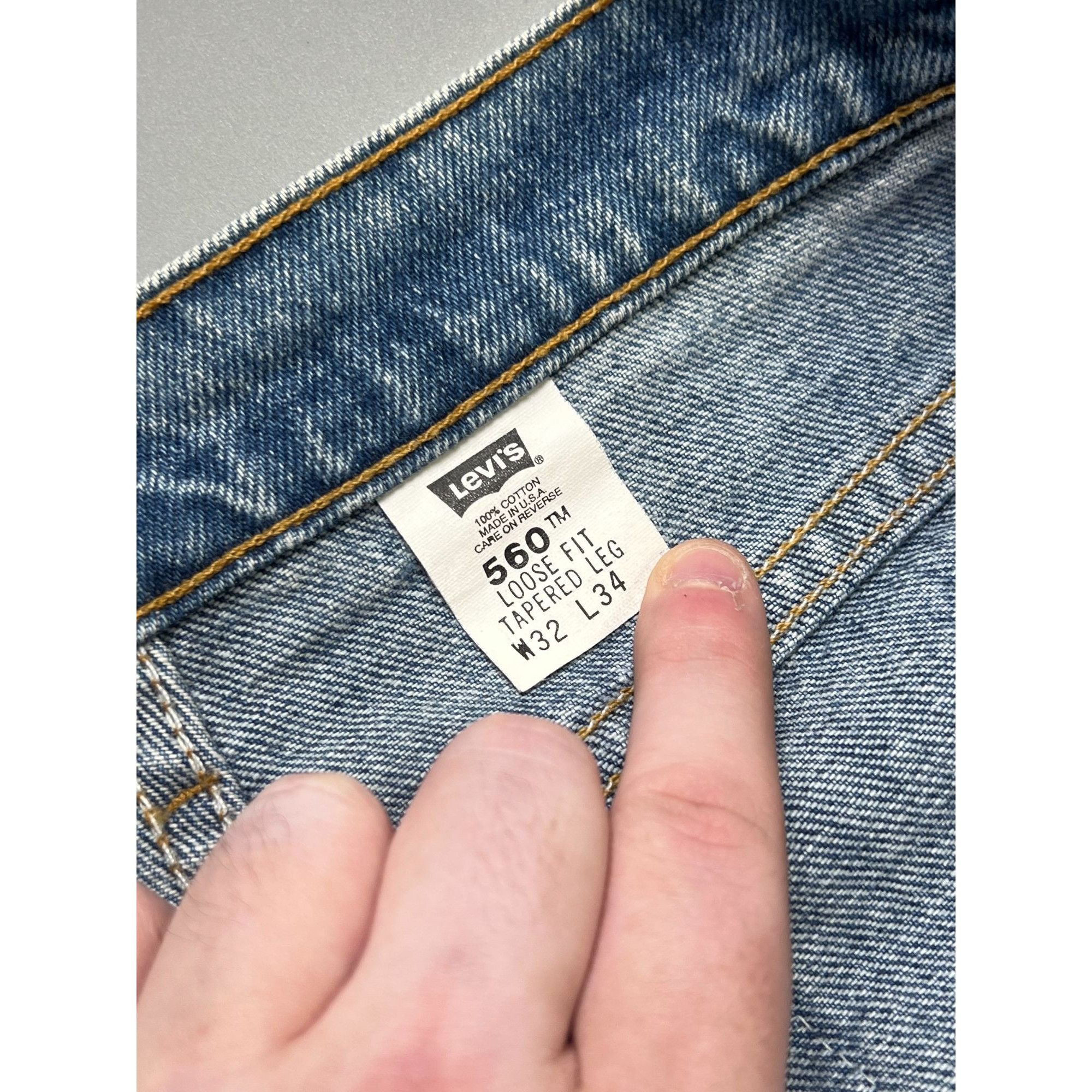 Levi's Levi’s 560 Made in USA Loose Fit Denim Jeans Pants (Y1034) Size US 32 / EU 48 - 11 Thumbnail