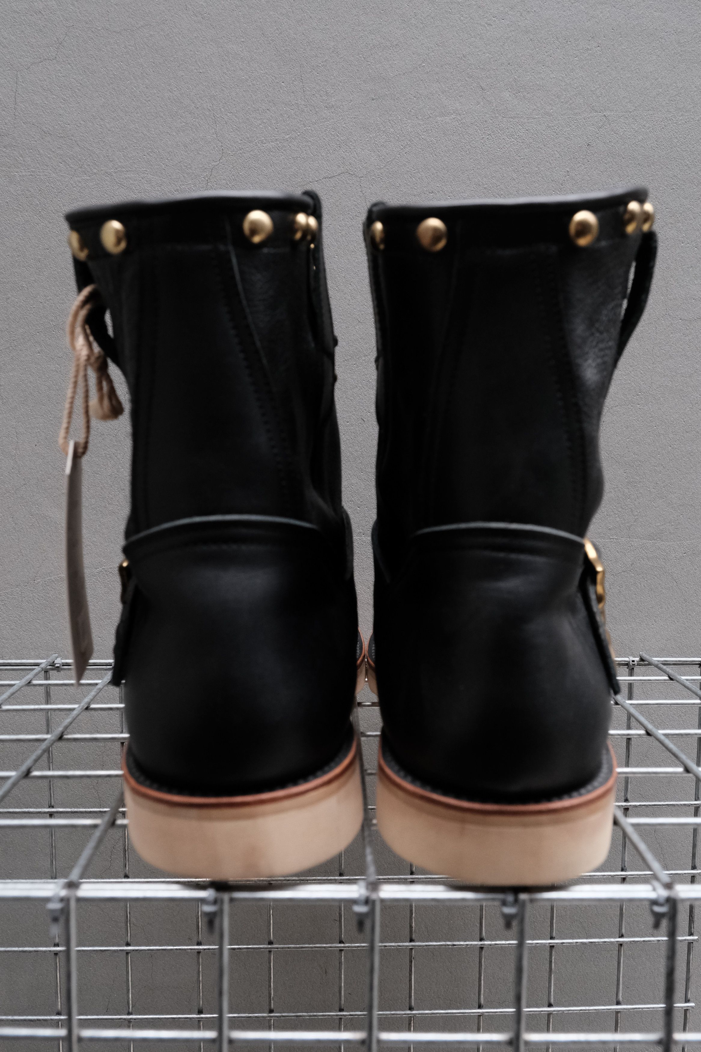 Other CALEE Studded Suede Leather Engineer Boots Black Size US 11 / EU 44 - 3 Thumbnail