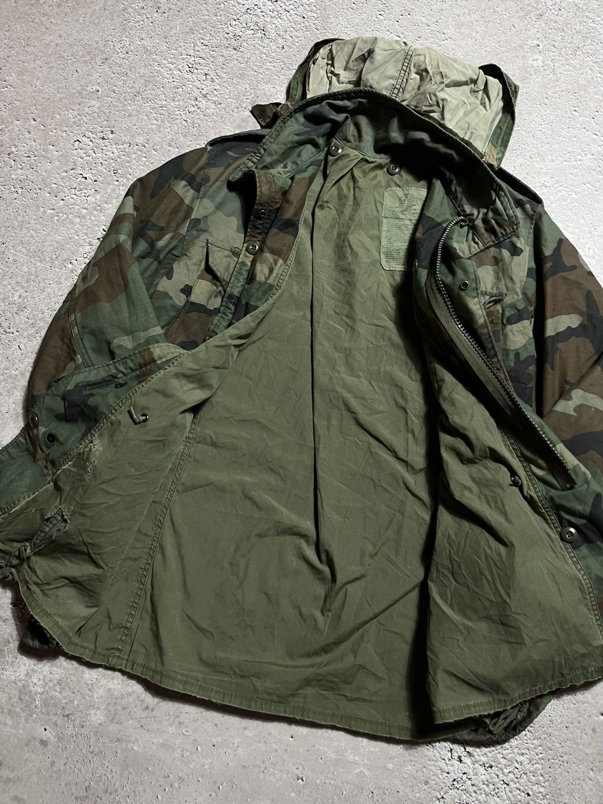 Vintage US Army M65 Field Jacket Woodland Camo Military Vintage Size US M / EU 48-50 / 2 - 8 Thumbnail