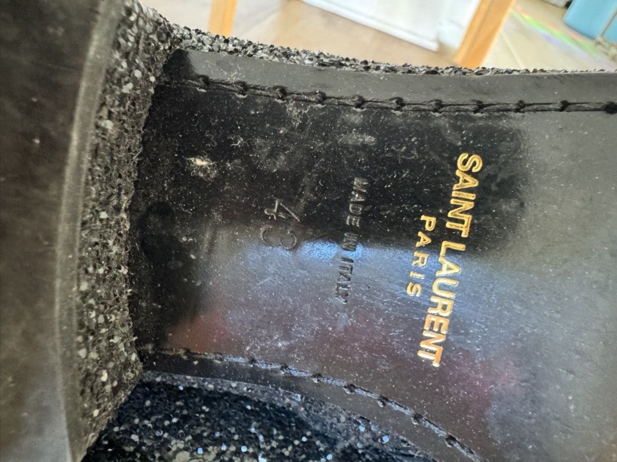 Saint Laurent Paris Black Glitter Caleb Boots 43 Size US 10 / EU 43 - 8 Thumbnail