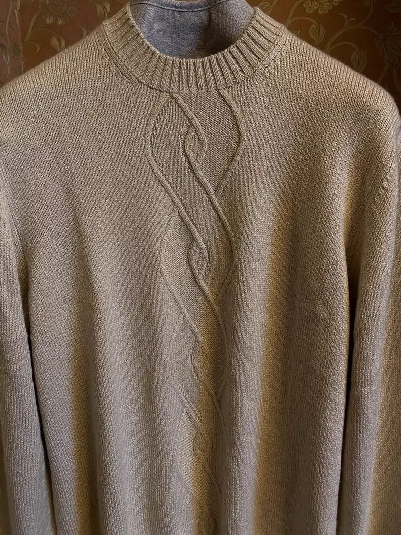 Loro Piana LORO PIANA Thick wool sweater with tuck Size US L / EU 52-54 / 3 - 2 Thumbnail
