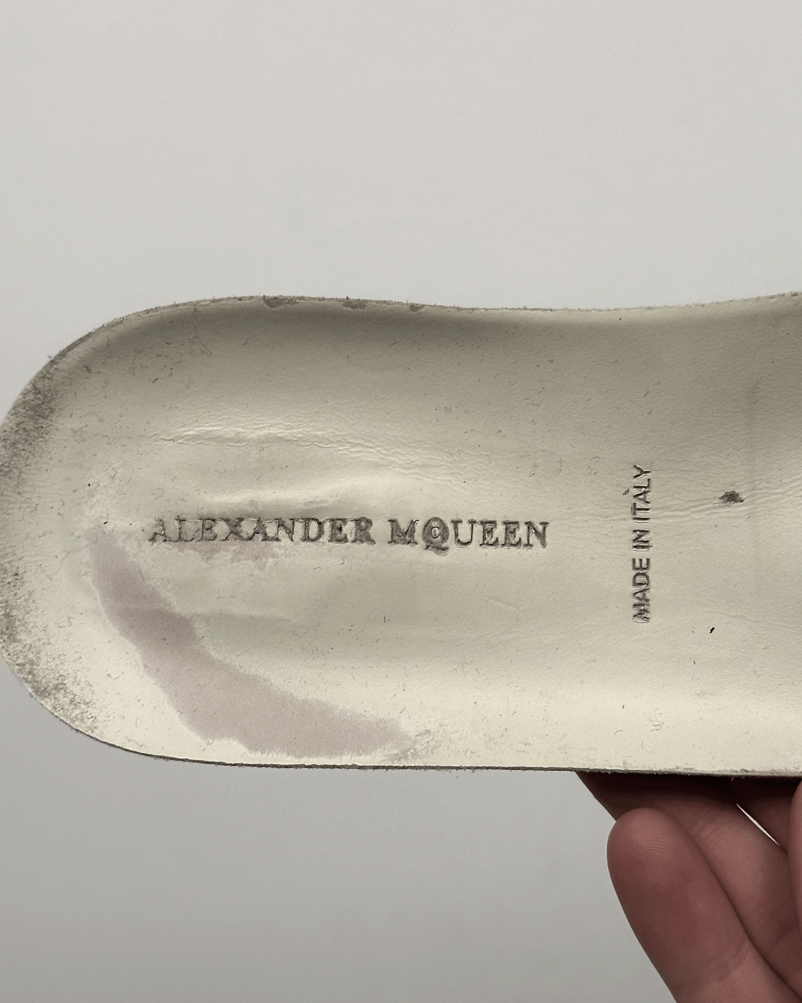 Alexander McQueen Alexander McQueen Studded Leather Hi Top Oversized Sneakers Size US 8.5 / EU 41-42 - 12 Thumbnail