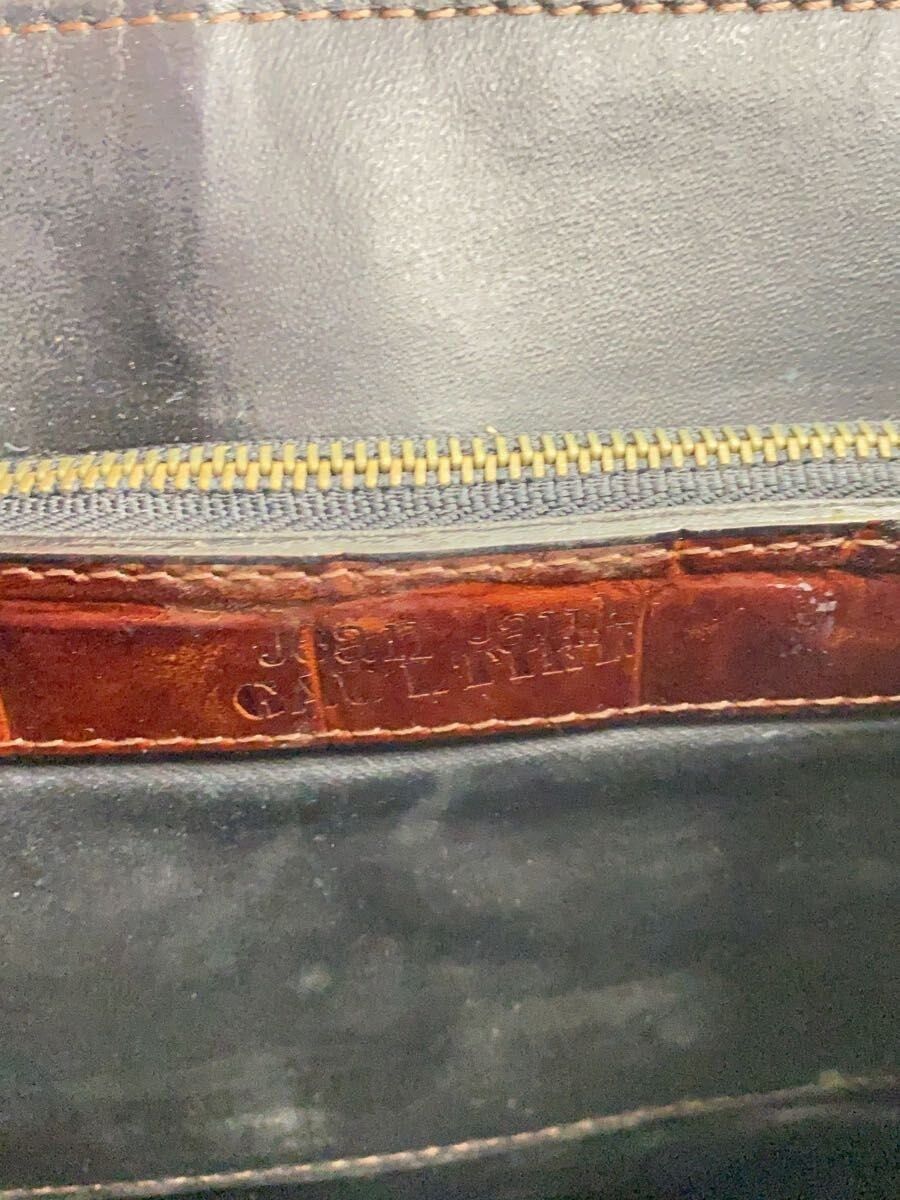 Jean Paul Gaultier Crocodile Embossed Leather Shoulder Bag Size ONE SIZE - 7 Thumbnail