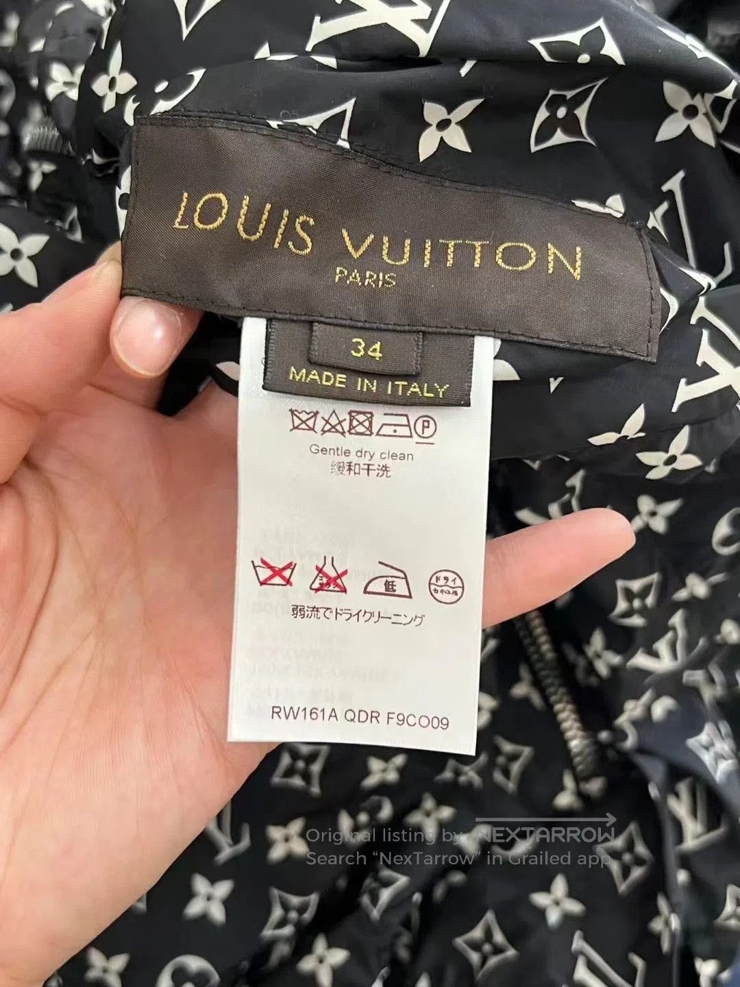 Louis Vuitton LV Full Print Waist-Cinched Jacket. Size XXS / US 00 / IT 34 - 6 Thumbnail