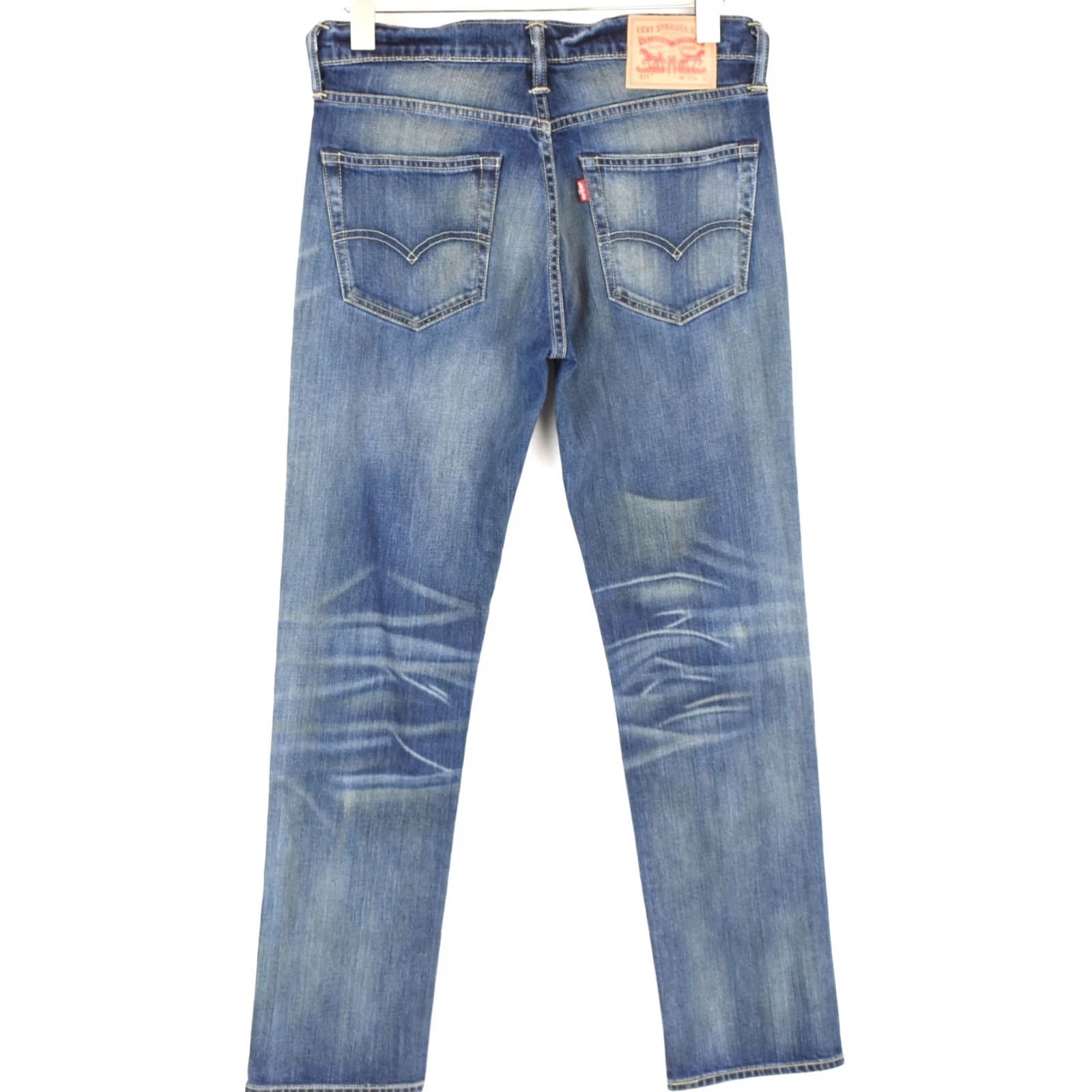 Levi's Levi'S Jeans Mens W31/L32 Men Painted Slim Fit Ripped Whiskers Faded Size US 31 - 2 Thumbnail