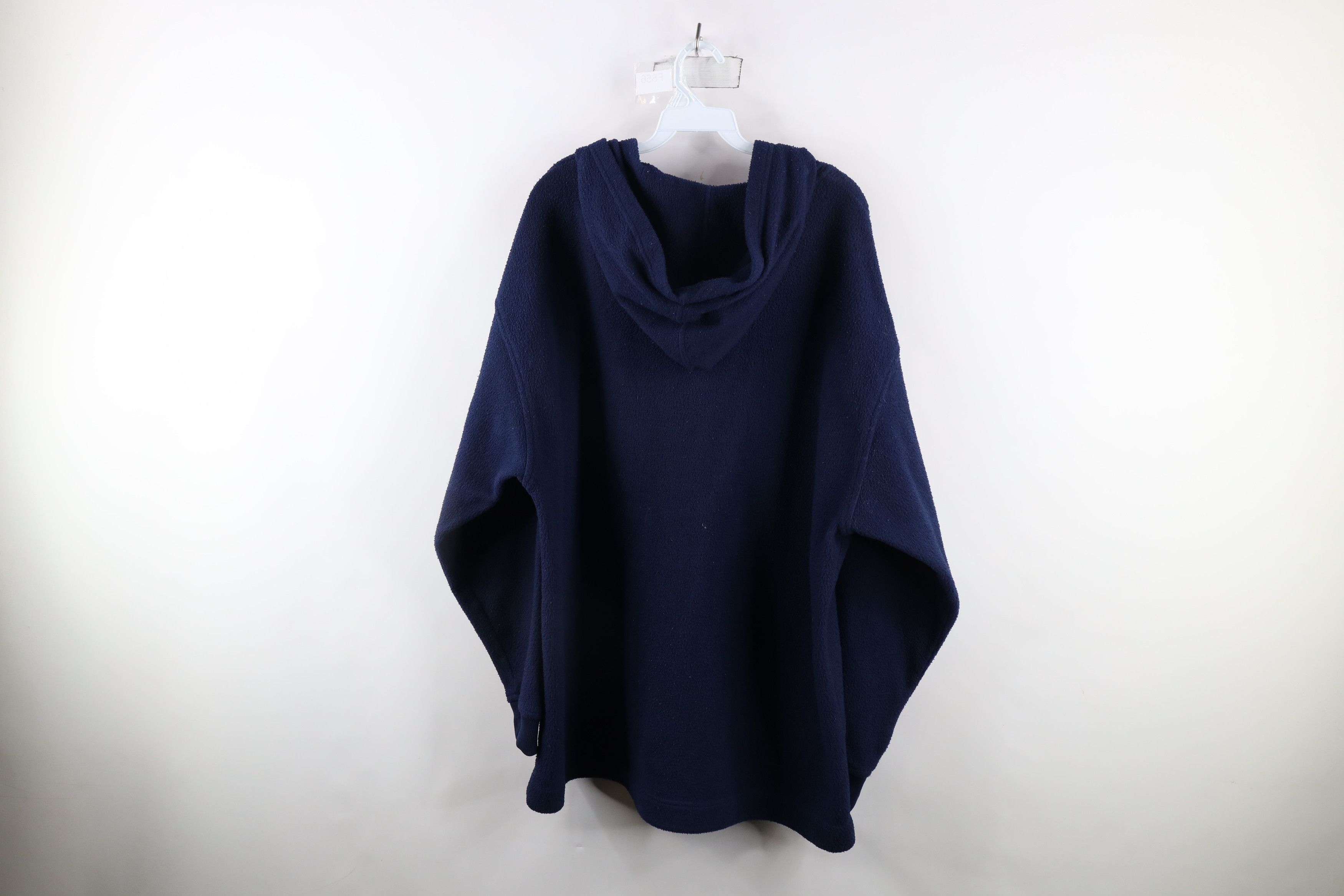 Vintage Vintage 90s Streetwear Blank Baggy Fit Fleece Henley Hoodie Size US XL / EU 56 / 4 - 10 Thumbnail