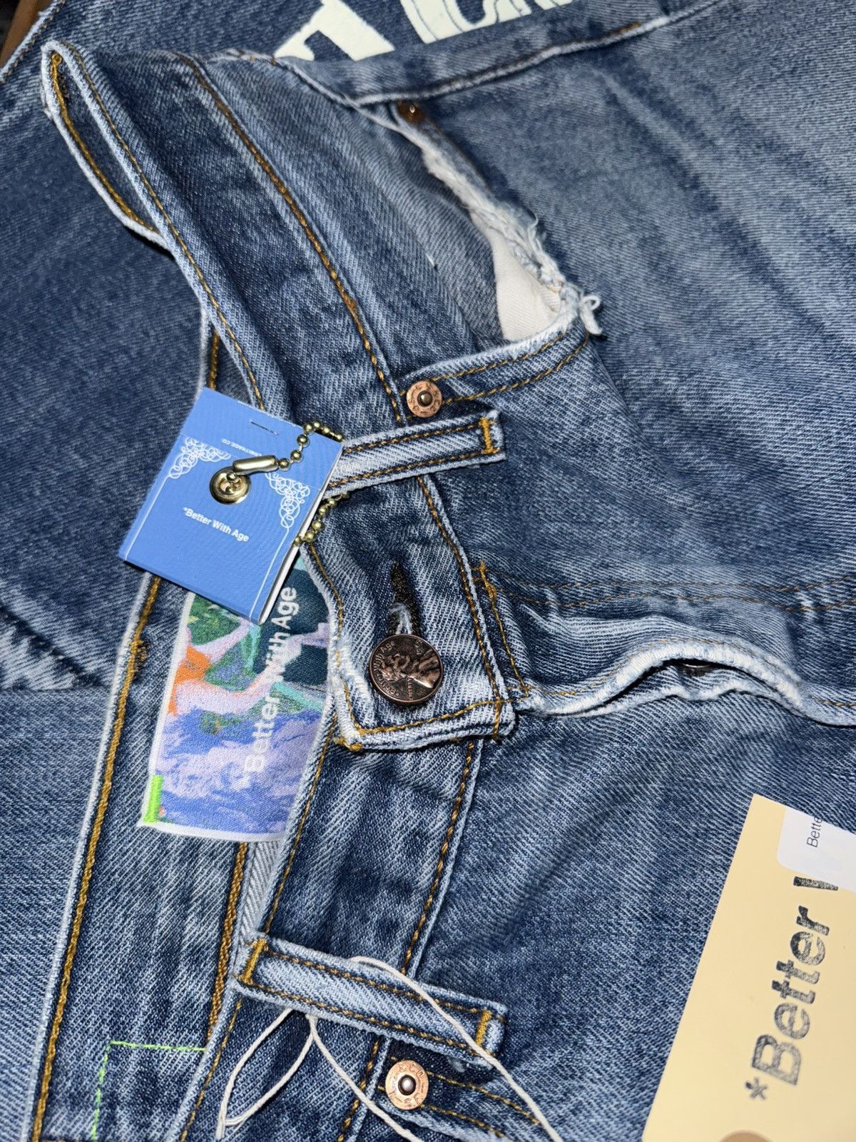 Better With Age Better with age logo jeans Size US 32 / EU 48 - 8 Thumbnail