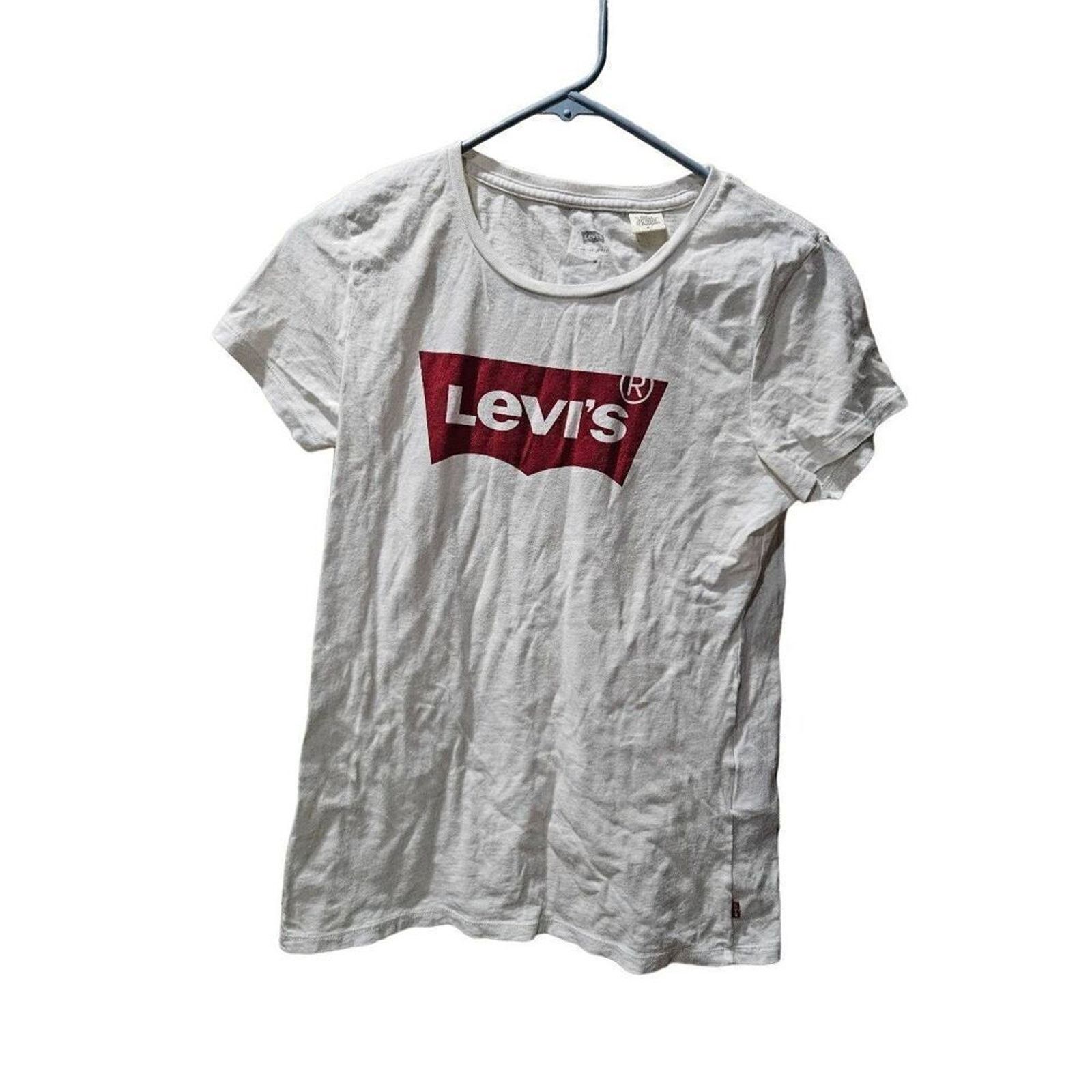 Levi's Levis M white tee Size US M / EU 48-50 / 2 - 3 Thumbnail