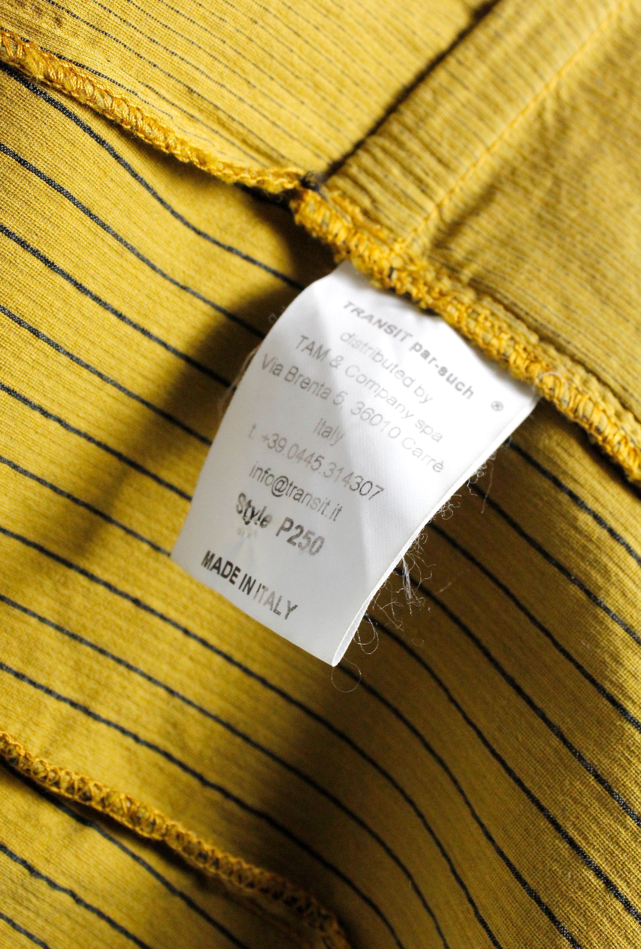 Transit × Transit Uomo Womens Transit Par-Such Gold Cotton Silk Blazer Jacket Size M / US 6-8 / IT 42-44 - 5 Thumbnail