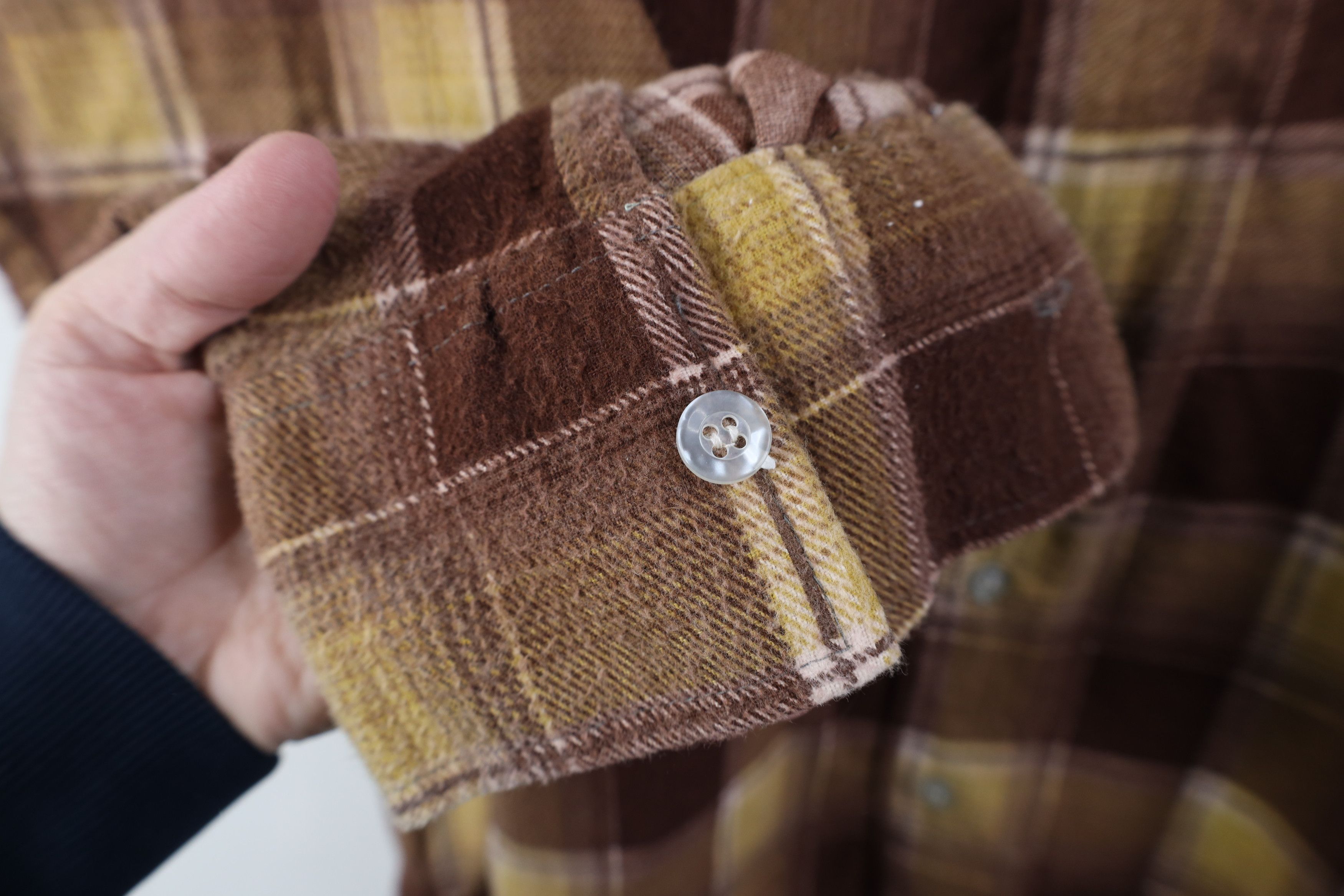 Vintage Vintage 70s Streetwear Flannel Collared Button Shirt Plaid Size US L / EU 52-54 / 3 - 5 Thumbnail