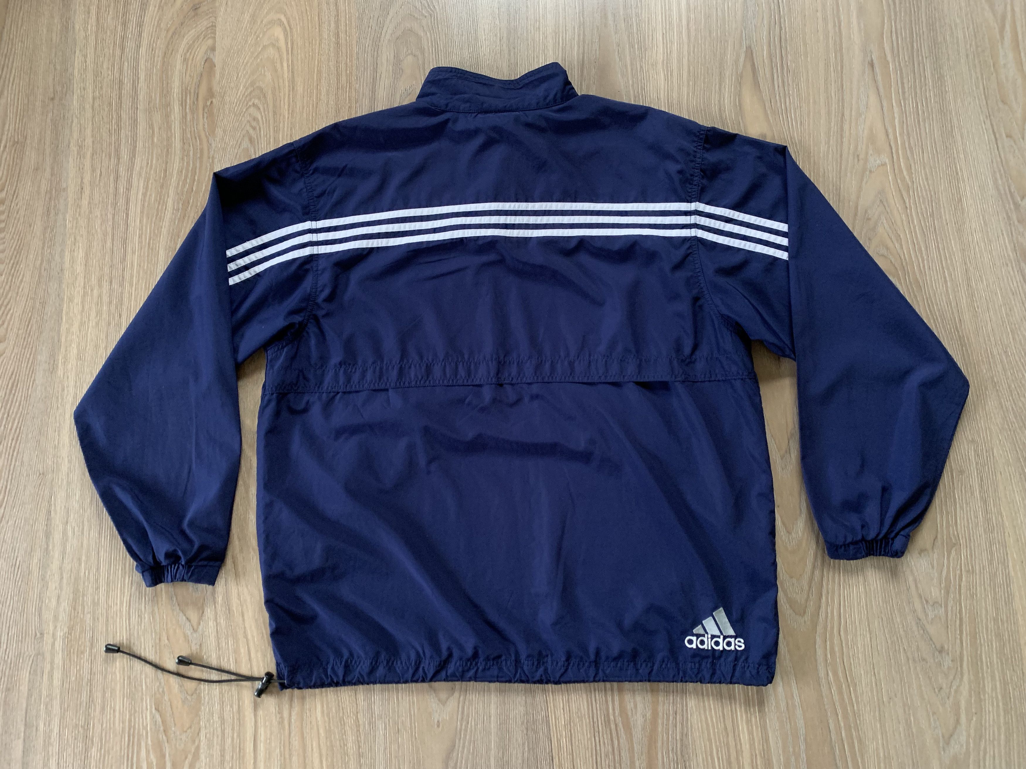 Adidas × Vintage Rare Adidas Vintage Stripe Lightweight Anorak Jacket Size US L / EU 52-54 / 3 - 3 Thumbnail