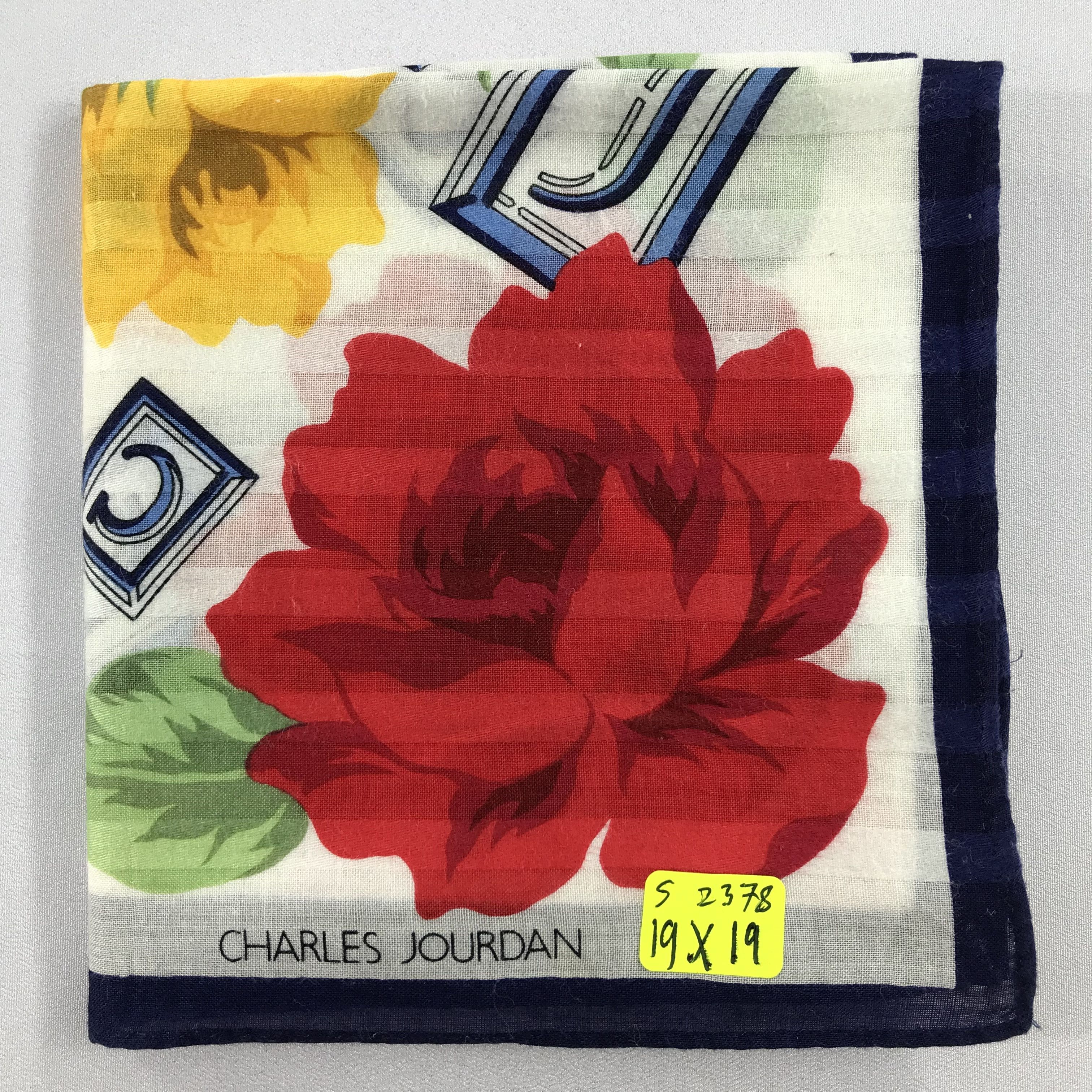 Charles Jourdan × Vintage Charles Jourdan Bandana / Handkerchief / Neckerchief - S2378 Size ONE SIZE - 5 Thumbnail