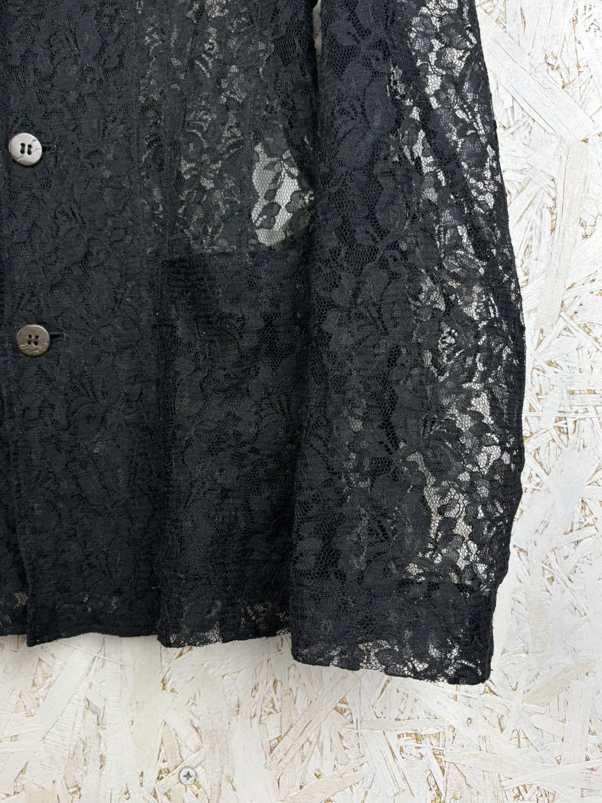Tricot Comme des Garcons 90s Archive Comme Des Garcons Lace Button Up Shirt CDG ~L Size L / US 10 / IT 46 - 5 Thumbnail