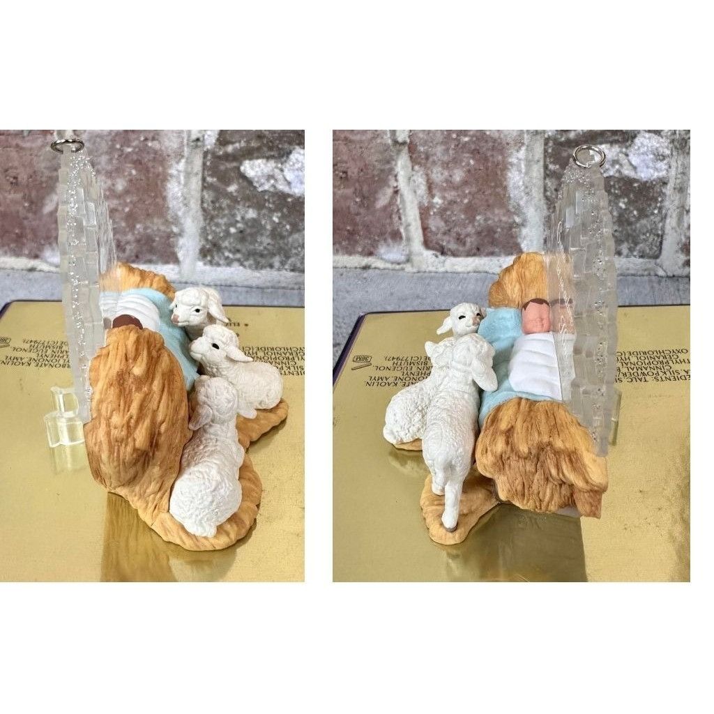 Vintage Hallmark Child of Wonder Christmas Ornament 1999 Manger Baby Size ONE SIZE - 8 Thumbnail