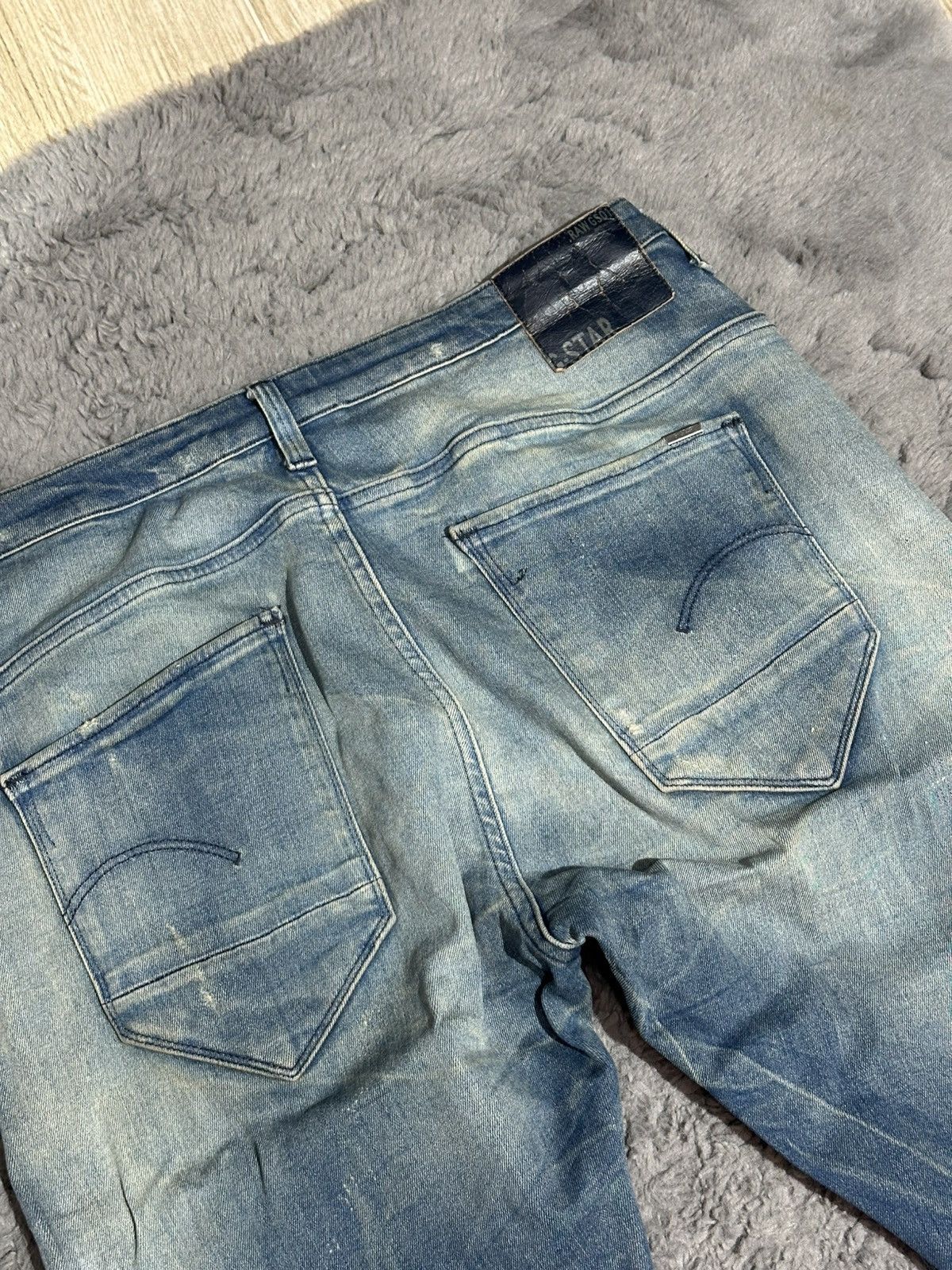 G-Star Vintage G-Star RAW "3301" Distressed Denim Size US 30 / EU 46 - 9 Thumbnail