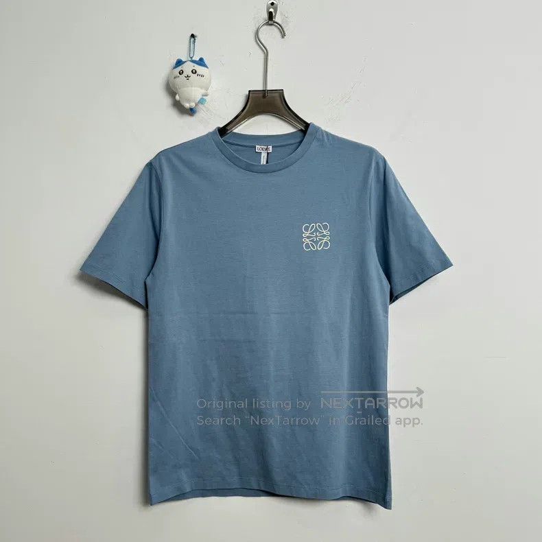 Loewe Loewe Mist Blue Embroidered Logo Short-sleeve Size S / US 4 / IT 40 - 1 Thumbnail