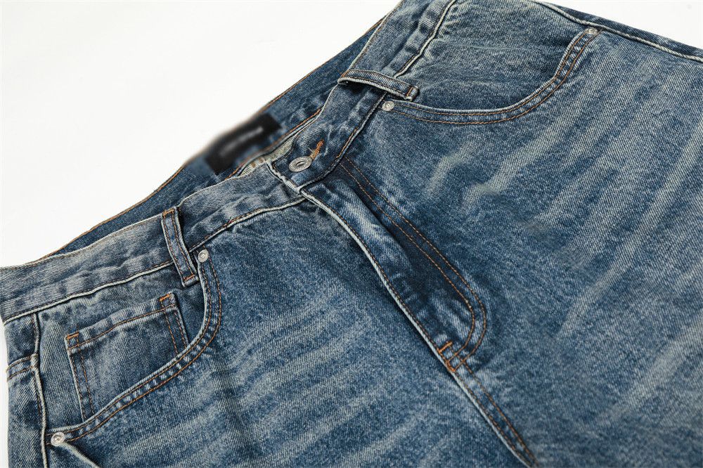Japanese Brand American retro casual men's street distressed washed jeans Size US 32 / EU 48 - 3 Thumbnail