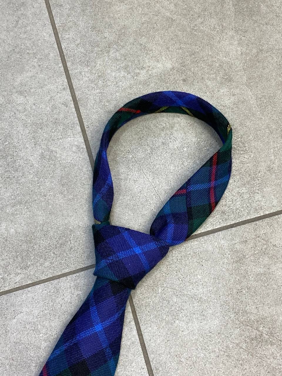 Polo Ralph Lauren Vintage Polo Ralph Lauren Tartan Check Wool Tie Size ONE SIZE - 4 Thumbnail