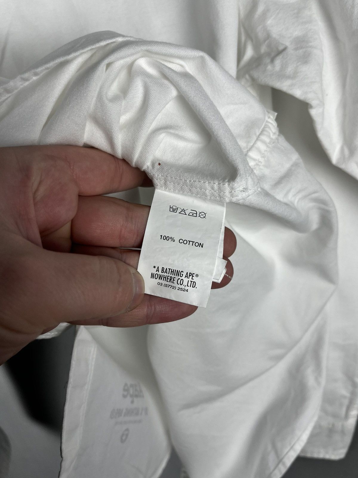 Bape AAPE By A BATHING APE BAPE White Button Down Shirt Size US L / EU 52-54 / 3 - 14 Thumbnail