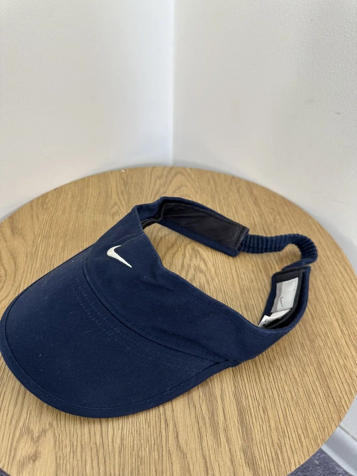 Nike × Vintage Vintage Nike Y2K Retro Hype Swoosh Visor Cap Hat Size ONE SIZE - 4 Thumbnail