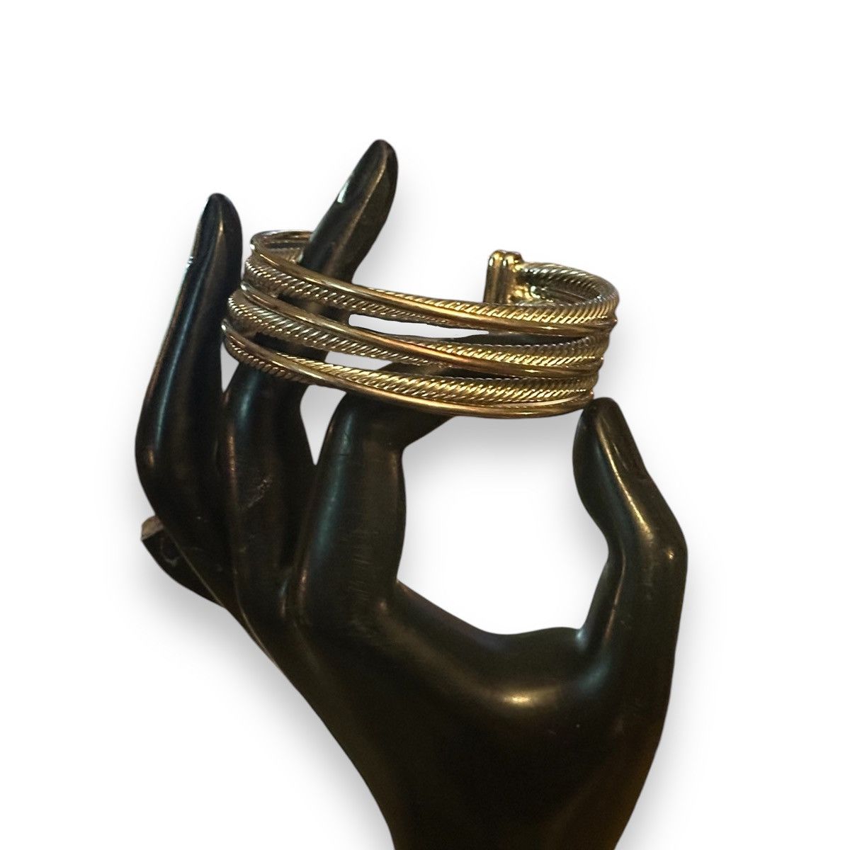 Other Two tone crossover open cuff bracelet Size ONE SIZE - 2 Thumbnail