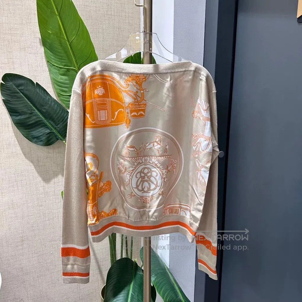 Hermes Hermes Reversible Cashmere Silk Knit Top. Size US XS / EU 42 / 0 - 2 Thumbnail