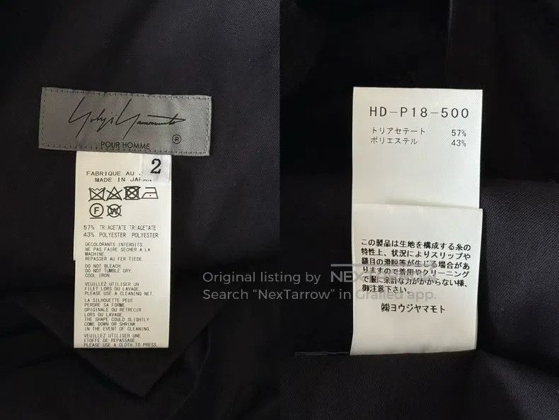 Yohji Yamamoto Yohji Yamamoto size 2 21 SS Button Triacetate Pants Size US 28 / EU 44 - 9 Thumbnail
