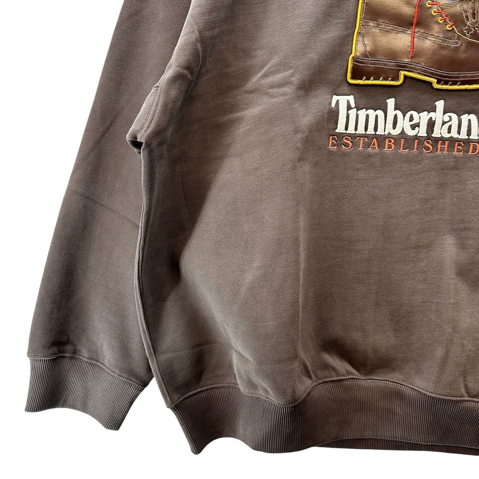 Timberland Timberland Vintage Style Chocolate Brown Sweatshirt A62XK XL Size US XL / EU 56 / 4 - 5 Thumbnail
