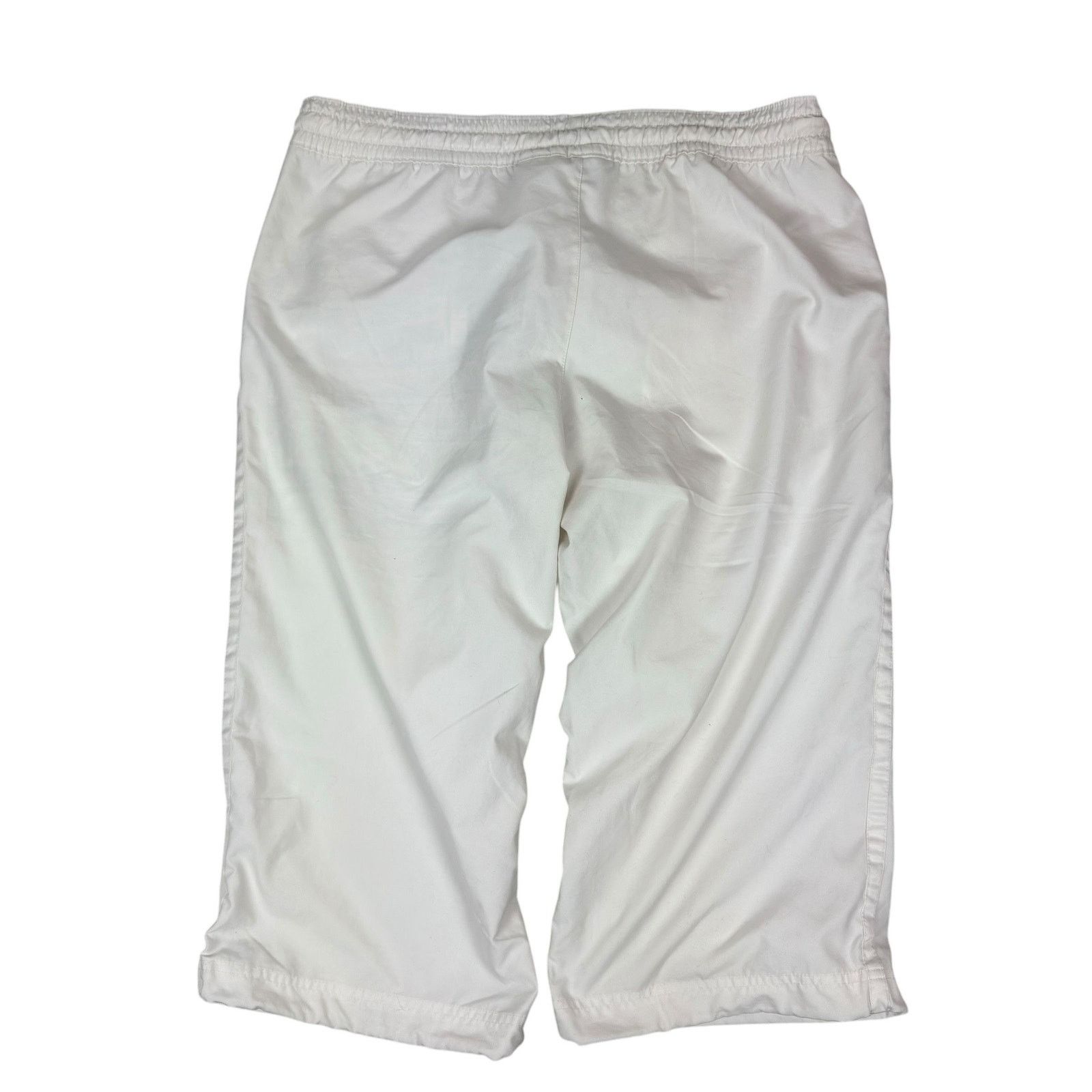 Nike × Vintage Nike Women's White Swoosh Drawstring 3/4 Pants Large (12-14) Size 34" / US 12 / IT 48 - 5 Thumbnail