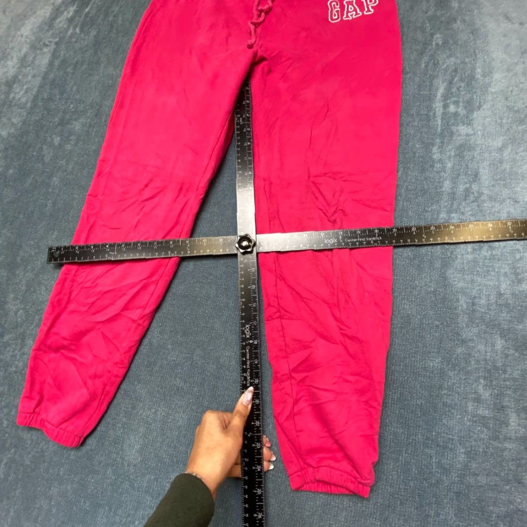 Gap Gap Sweatpants Women M Pink Fleece Lined Drawstring Tapered Leg Winter Cozy - Breathable, Comfort, Casual, Travel, Workwear - Gap Size 32" / US 10 / IT 46 - 7 Thumbnail