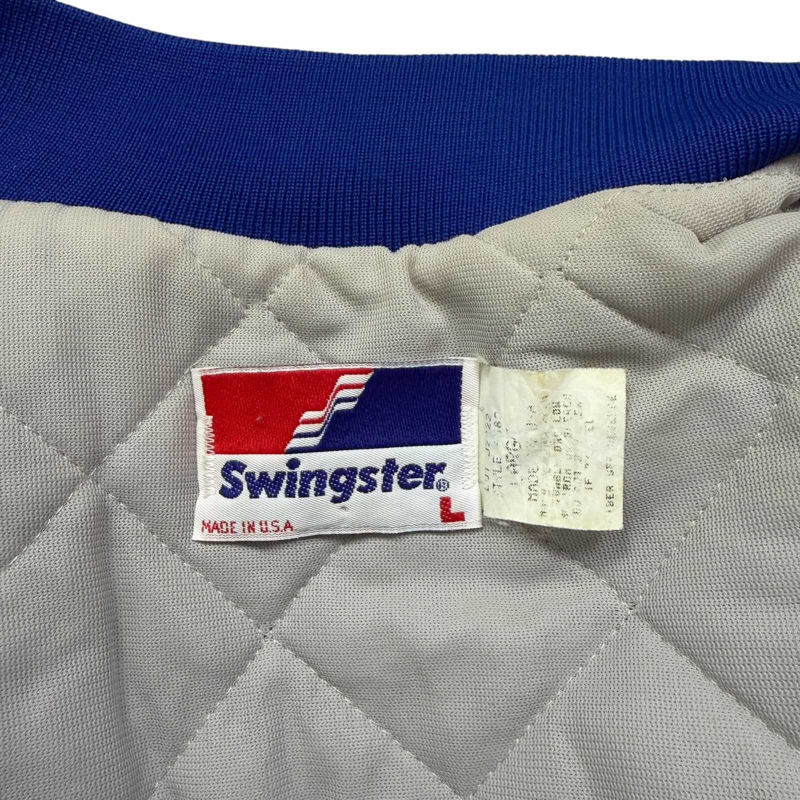 MLB VTG 90s LOS ANGELES DODGERS SWINGSTER SATIN BOMBER JACKET Size US L / EU 52-54 / 3 - 6 Thumbnail