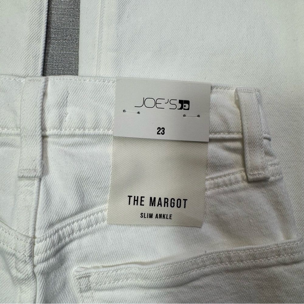 Joe's NWT New $198 Joe's The Margot Slim Ankle White Jeans Size 2 Size 23" - 9 Thumbnail
