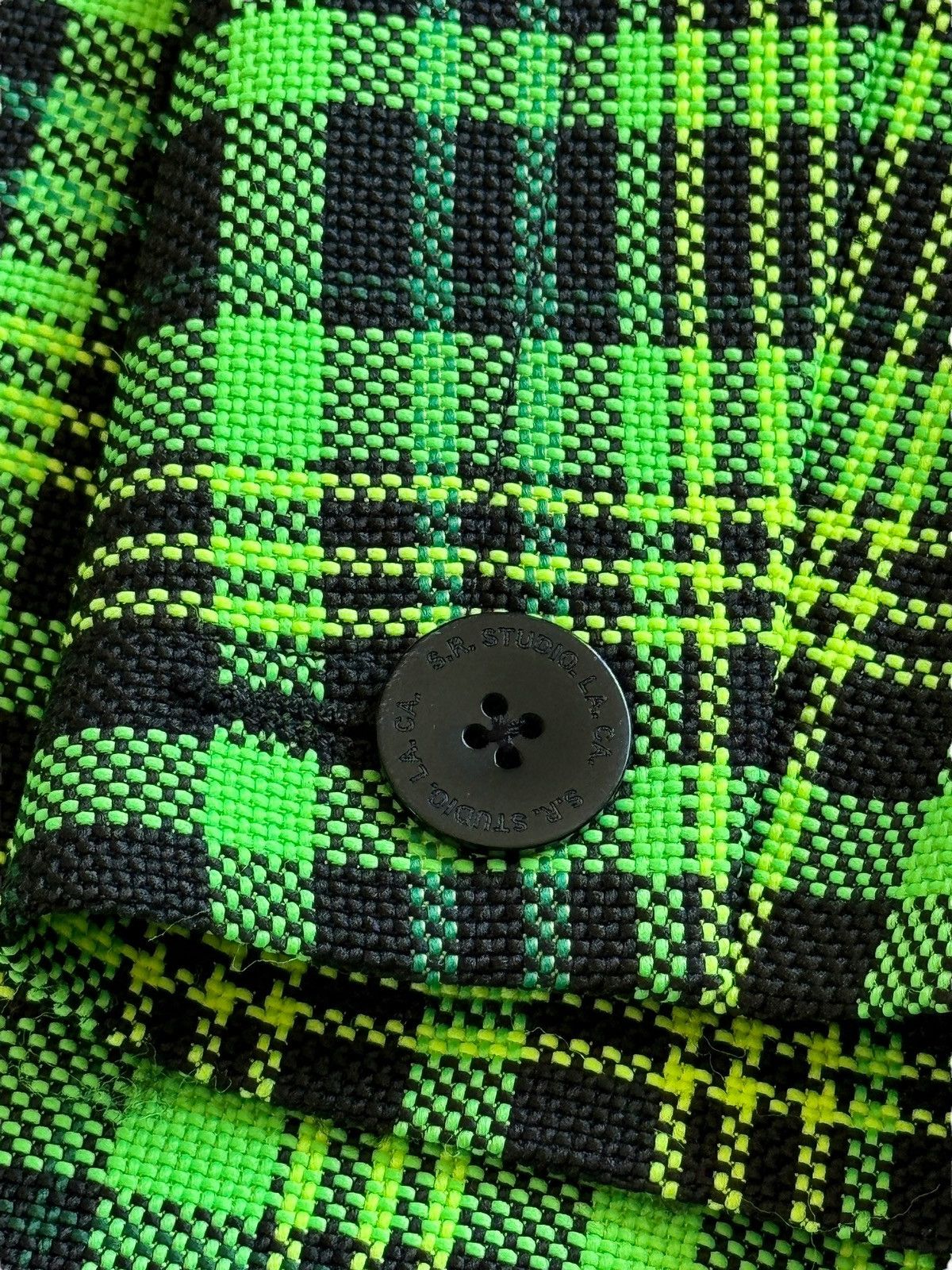 Sterling Ruby 2020 Runway Debut Green Weave Coat Size US L / EU 52-54 / 3 - 5 Thumbnail