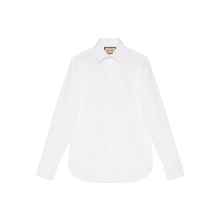 Gucci Gucci Gucci Men’s White Long Sleeve Shirt -2506 Size US M / EU 48-50 / 2 - 1 Thumbnail