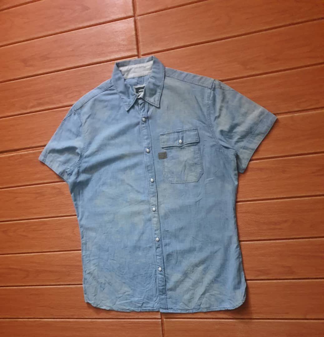 G-Star G-star Abstract stonewassh shirt Size US L / EU 52-54 / 3 - 5 Thumbnail