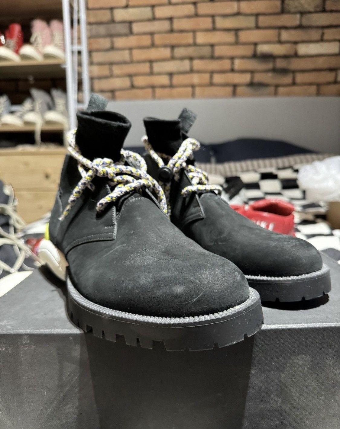 Dior NEW €1298 DIOR KIM JONES SS19 COMBAT BOOTS 42.5 HOMME SUEDE Size US 9 / EU 42 - 6 Thumbnail