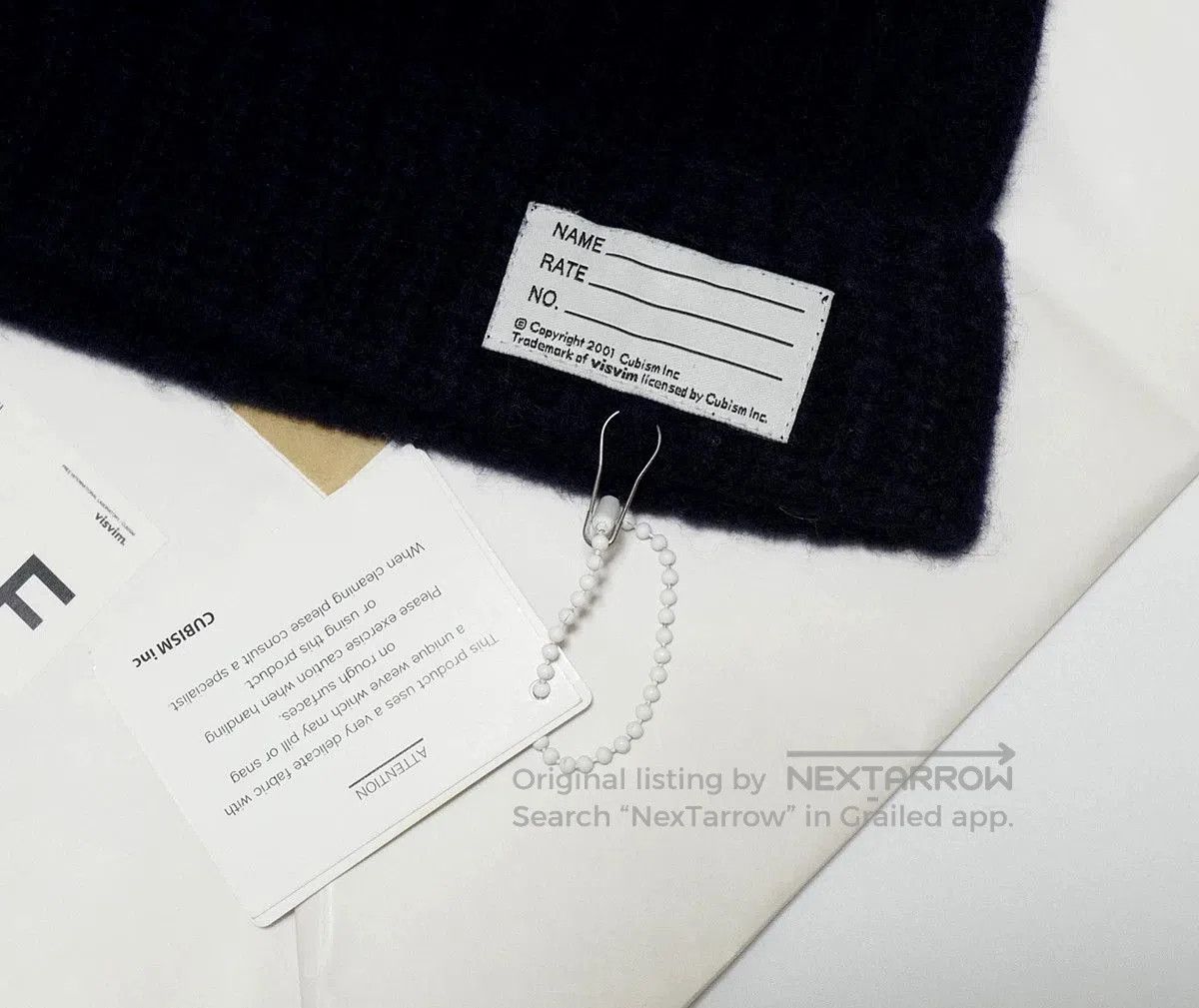 Visvim visvim knit wool beanie in navy blue. Size ONE SIZE - 2 Thumbnail