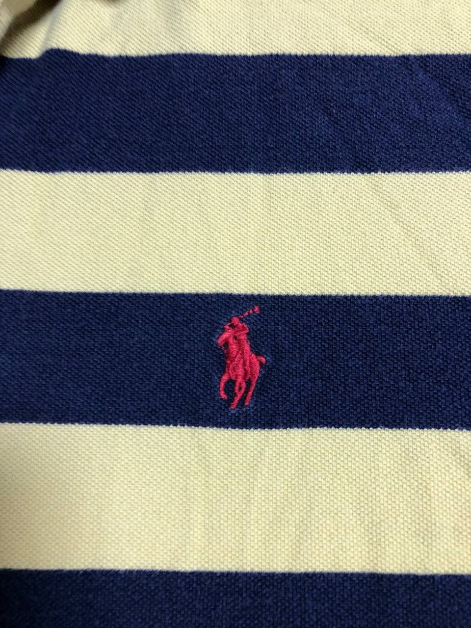 Polo Ralph Lauren Polo Ralph Lauren Shirt Pony Logo Cotton Custom Fit Rugby Size US L / EU 52-54 / 3 - 3 Thumbnail