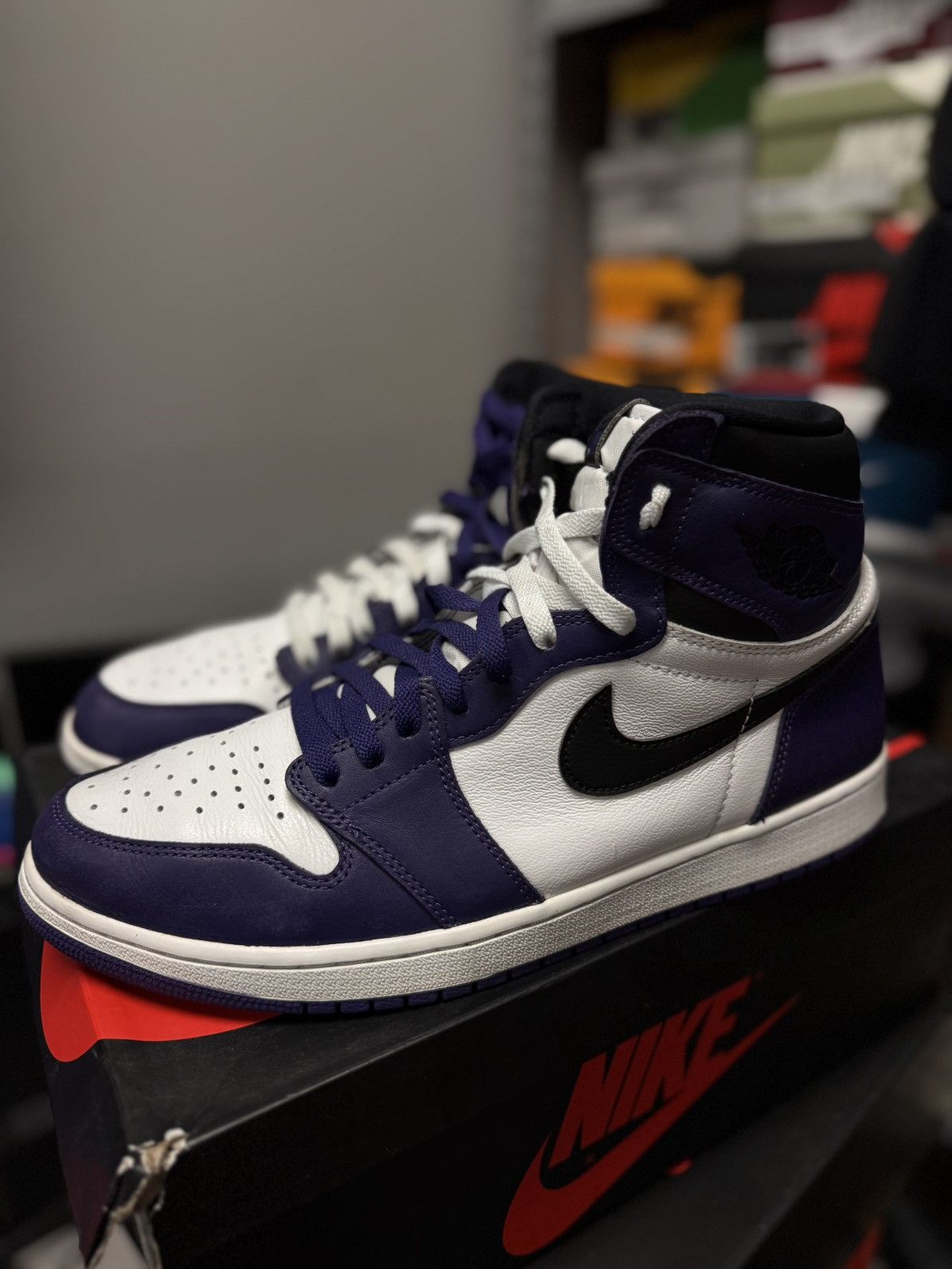 Jordan Brand × Nike Jordan 1 High Court Purple Size 13 (555088-500) 🧼 Size US 13 / EU 46 - 7 Thumbnail