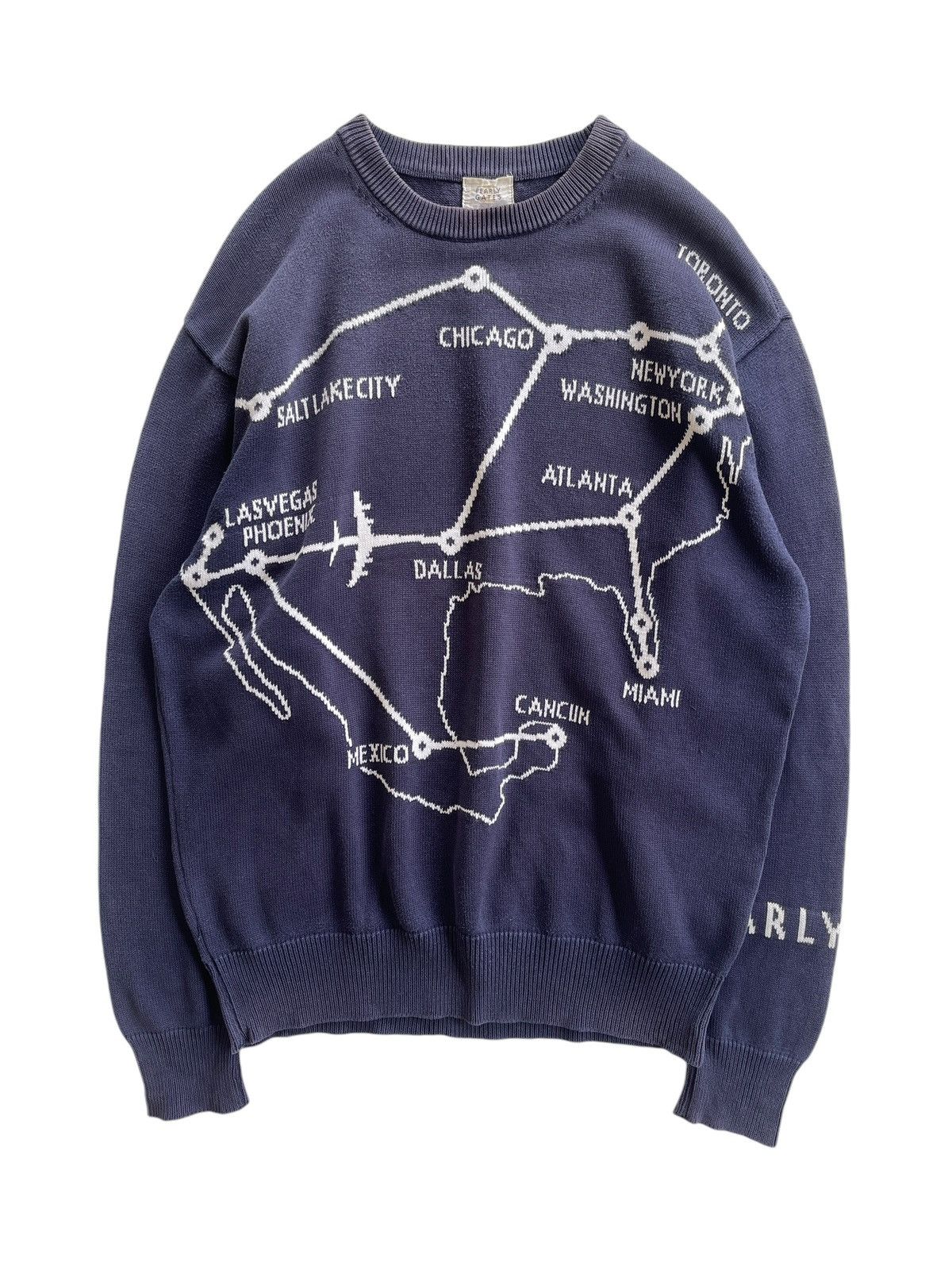 Vintage 90s Pearly Gates Sunfaded Knitted Pullover Sweater Size US L / EU 52-54 / 3 - 1 Thumbnail