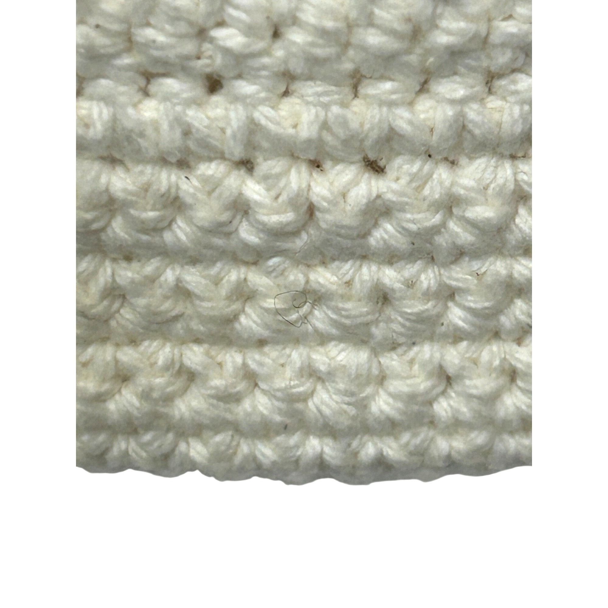 Other Crocheted Tote Bag Vintage Cream Handmade Floral Appliqués S Size ONE SIZE - 15 Thumbnail
