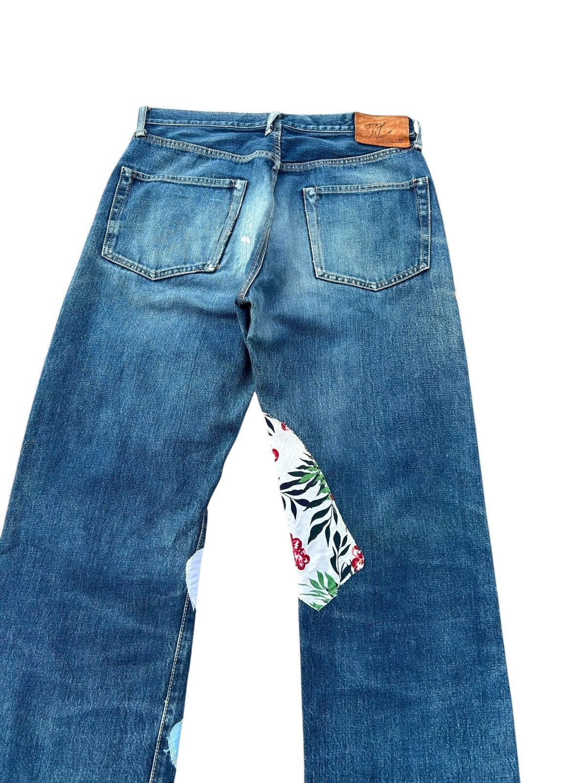 Kapital Kapital Selvedge Jeans Patchwork Hippies Rework Insane Denim Size US 31 - 16 Thumbnail