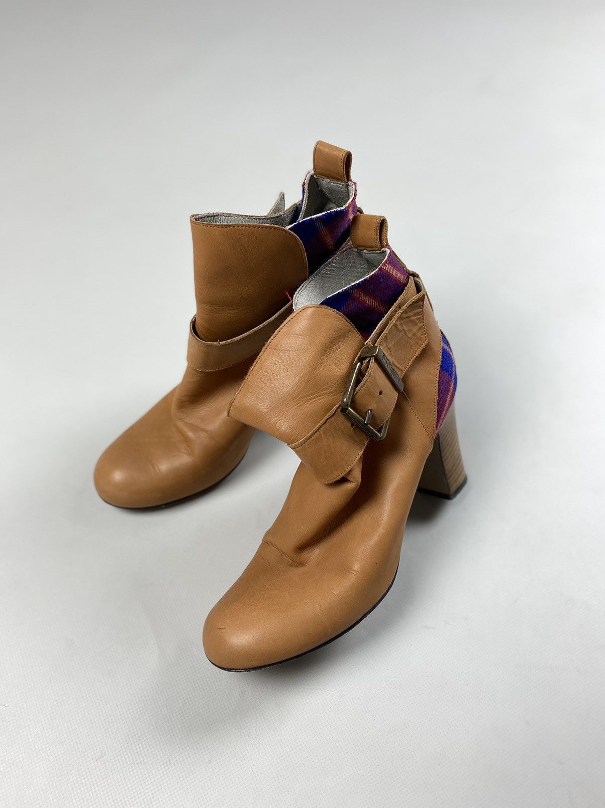 Vivienne Westwood Vivienne Westwood Anglomania leather tartan heeled boots Size US 6 / IT 36 - 17 Thumbnail