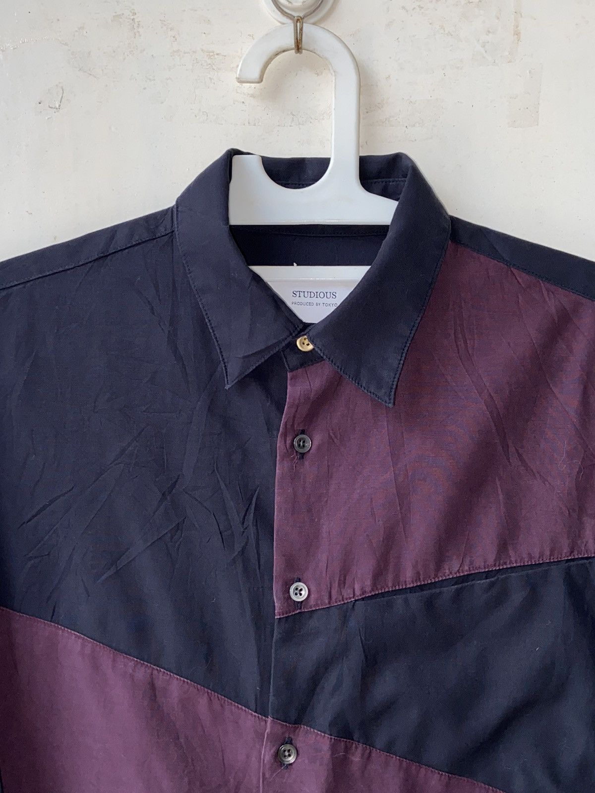 STUDIOUS STUDIOUS By Tokyo Navy Shirt Size 48L - 11 Thumbnail
