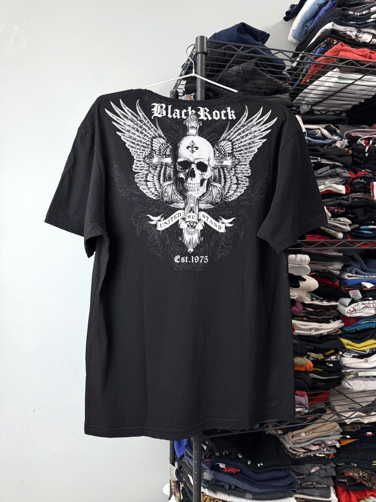 Other Vintage Skull Skeleton Cross T Shirt Y2K Ed Hardy Size US L / EU 52-54 / 3 - 1 Thumbnail