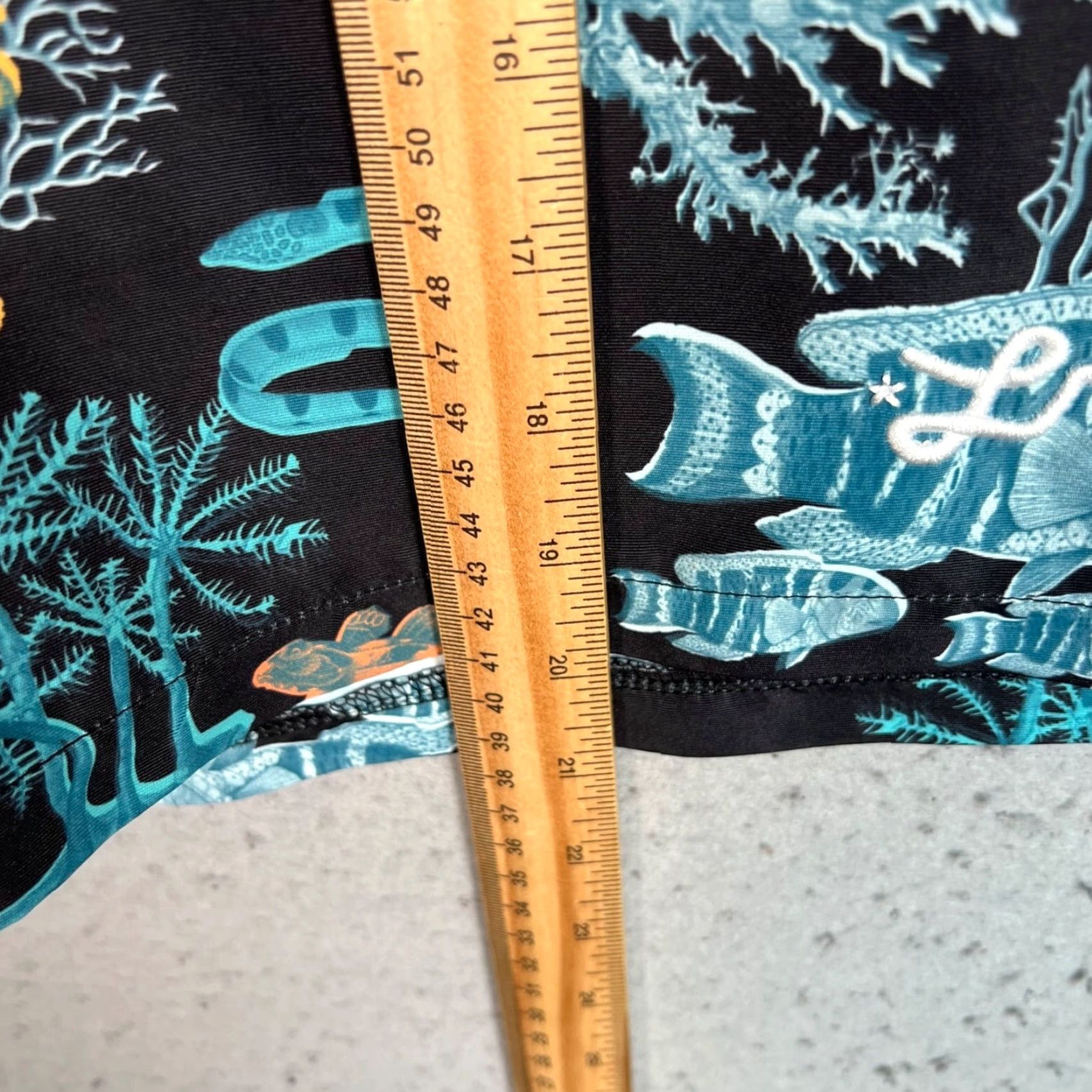 Swims LRG Mens Underwater Graphic Swim Shorts Large Polyester Black Multicolor Size US 33 - 7 Thumbnail