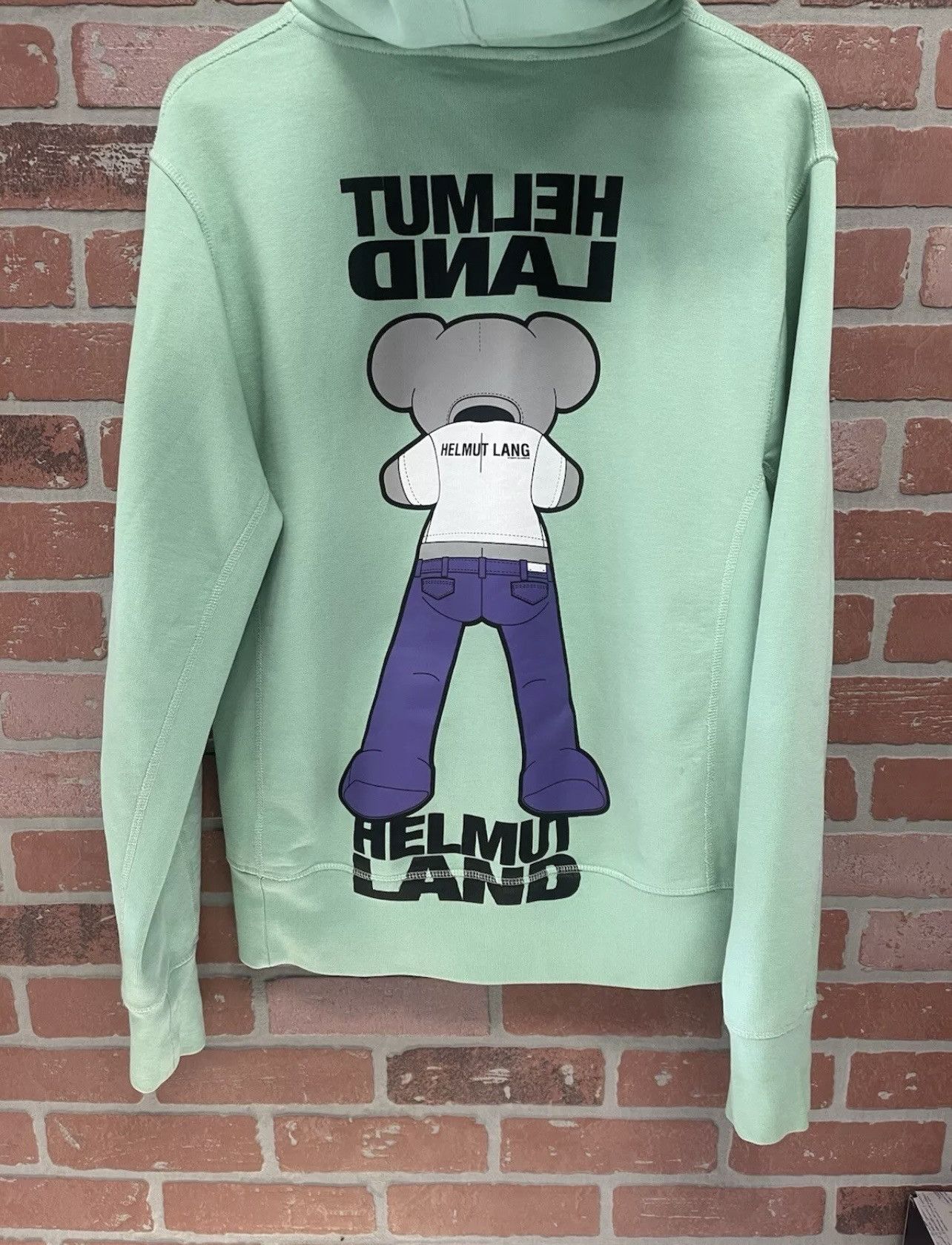 Helmut Lang Size S - Helmut Lang Green Hoodie Streetwear Designer Size US S / EU 44-46 / 1 - 5 Thumbnail