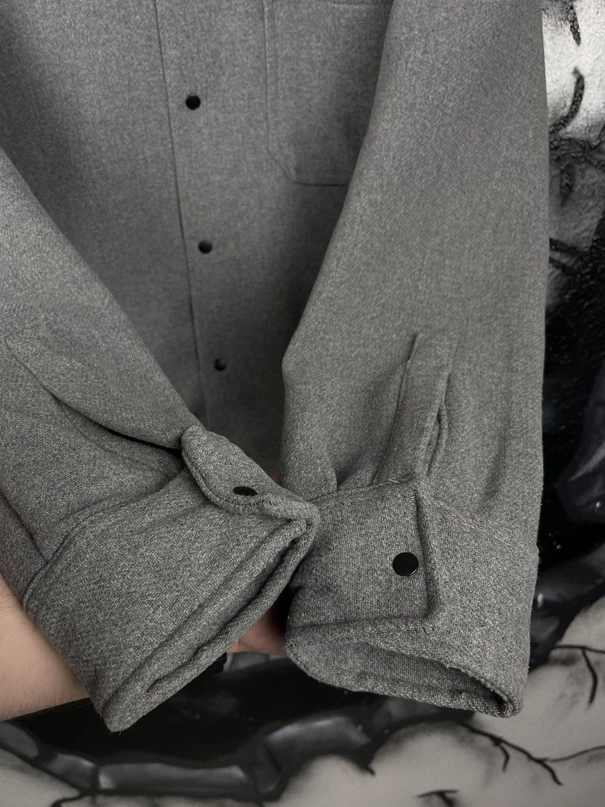 Folk FOLK Grey Wool Overshirt Coat Jacket Men’s Size 4 Size US L / EU 52-54 / 3 - 11 Thumbnail